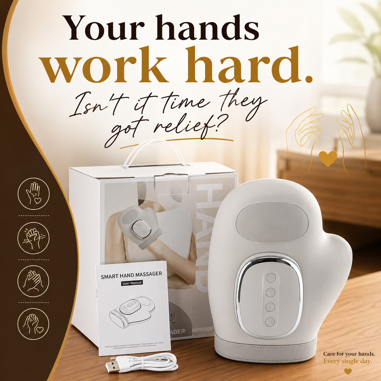Kallon Facebook ad: Stop the Ache. Restore Your Grip.