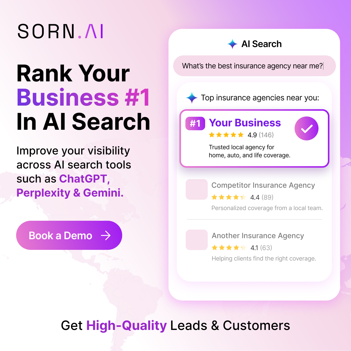 Sorn.ai Facebook ad: Rank Your Business #1 In ChatGPT, Perplexity & other AI…