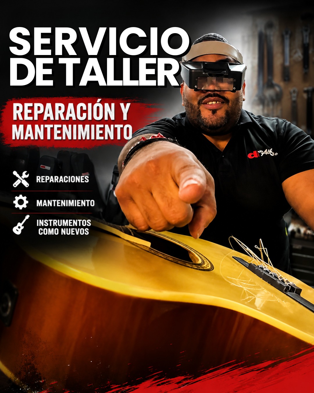 Cialfaro Facebook ad: ¿Tienes un problema con tu instrumento o equipo?