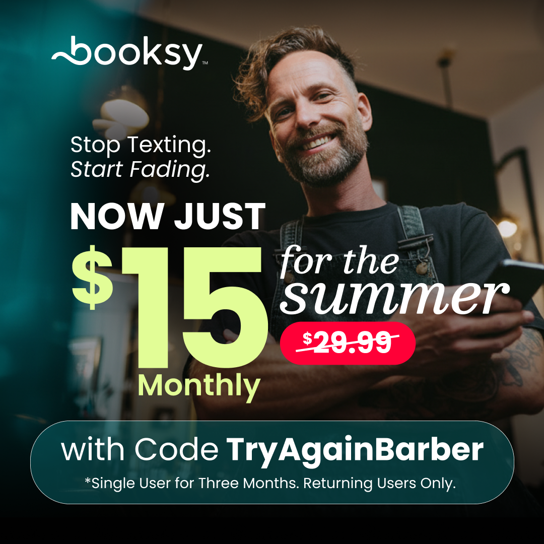 Booksy Facebook ad