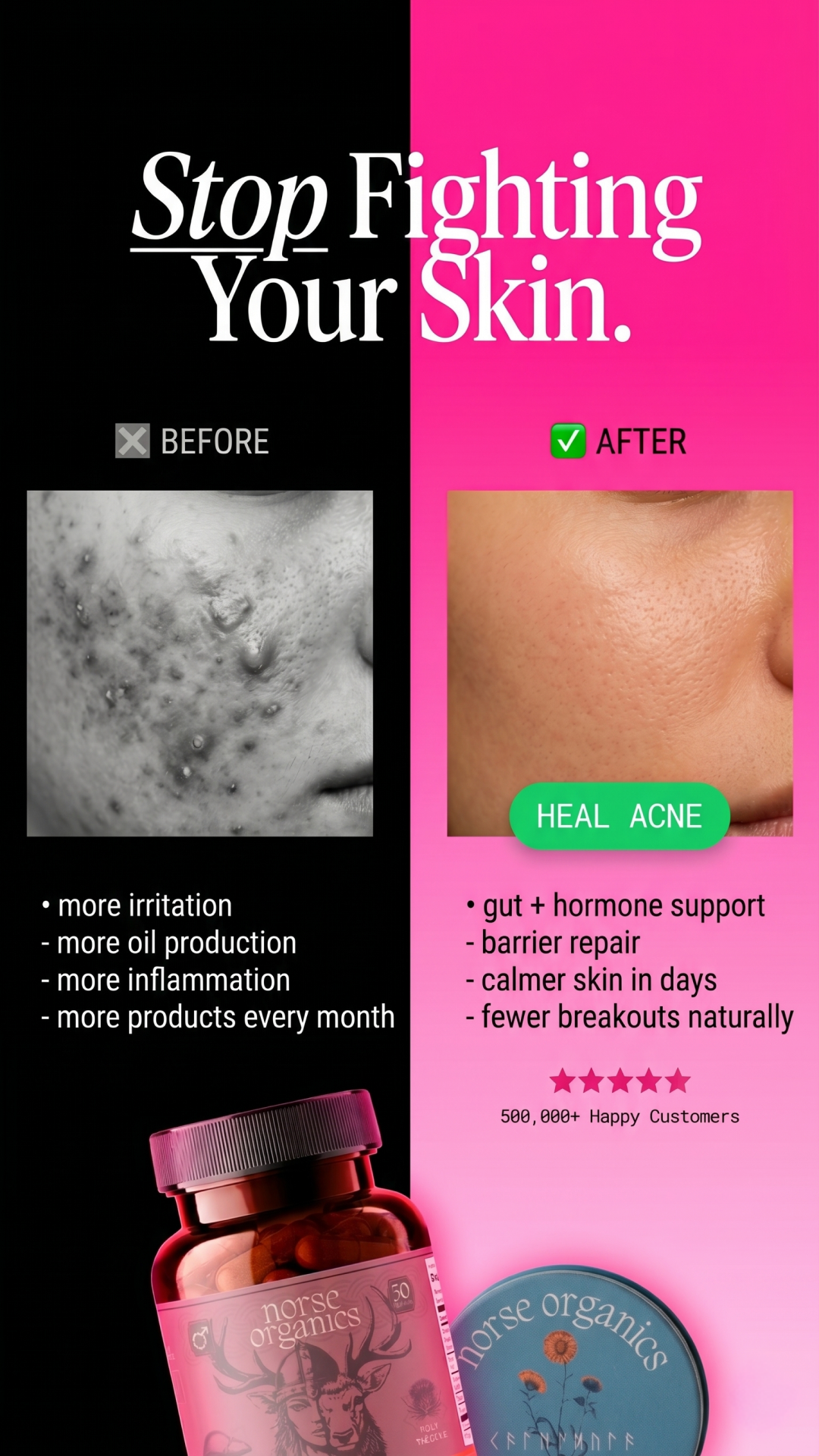 Norse Organics Facebook ad