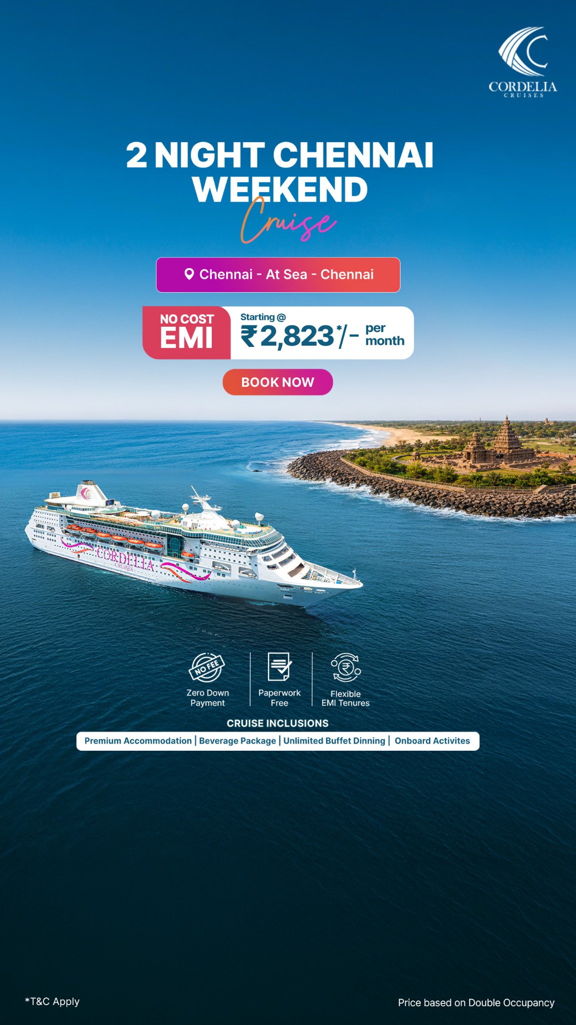 Cordelia Cruises Facebook ad