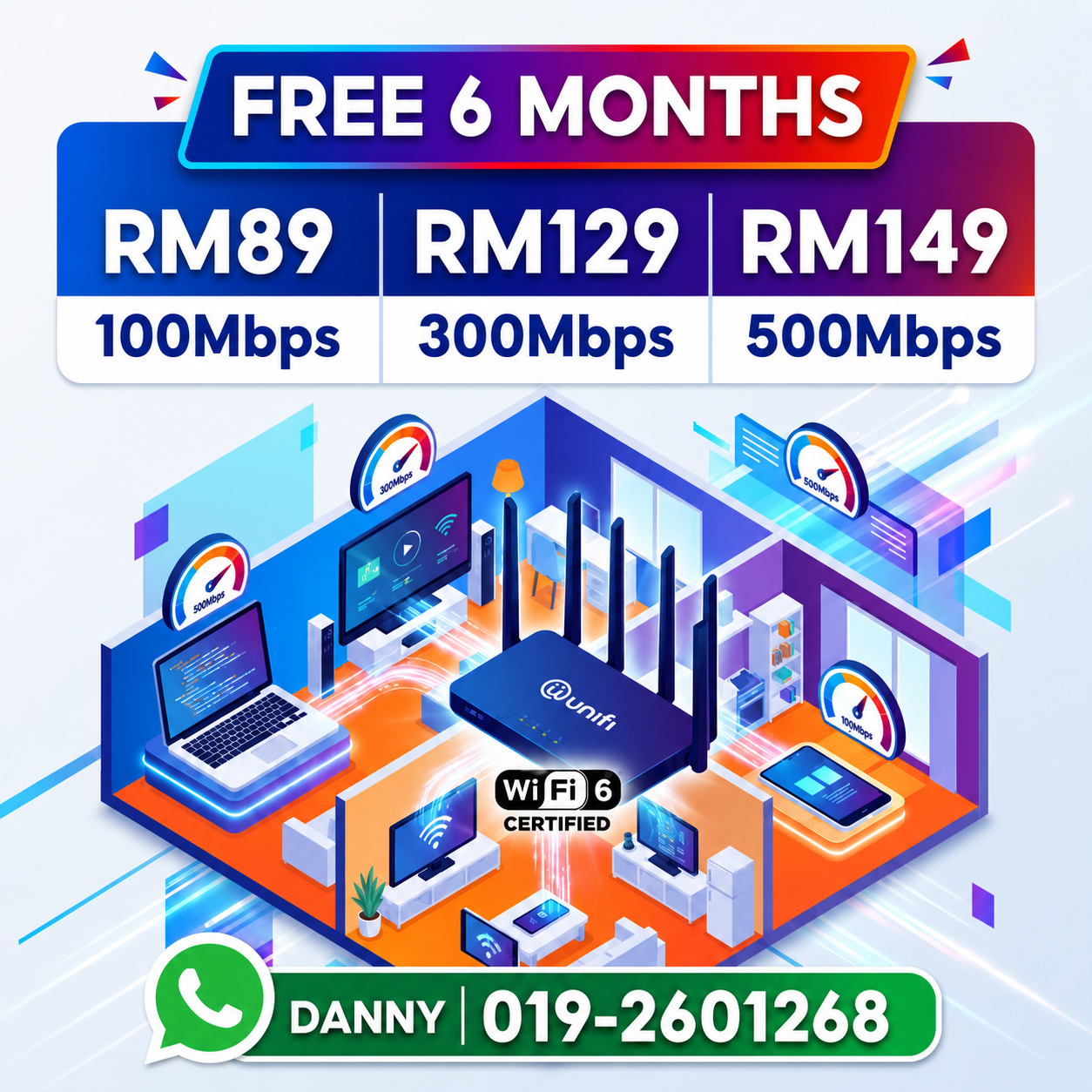 Home highspeed internet Facebook ad