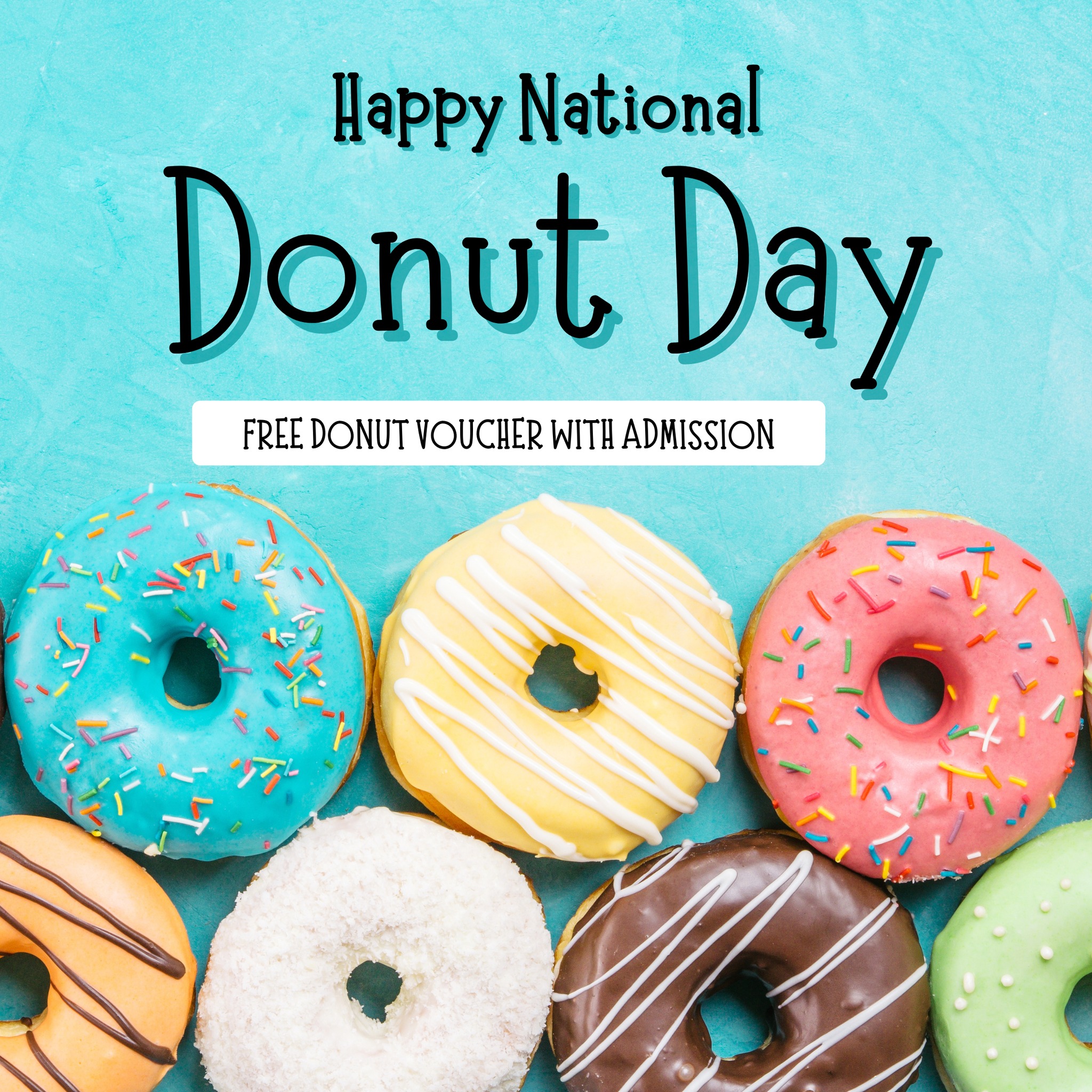 Otterly Fun - An Indoor Play Place Facebook ad: FREE DONUT VOUCHER with Admission - June 5