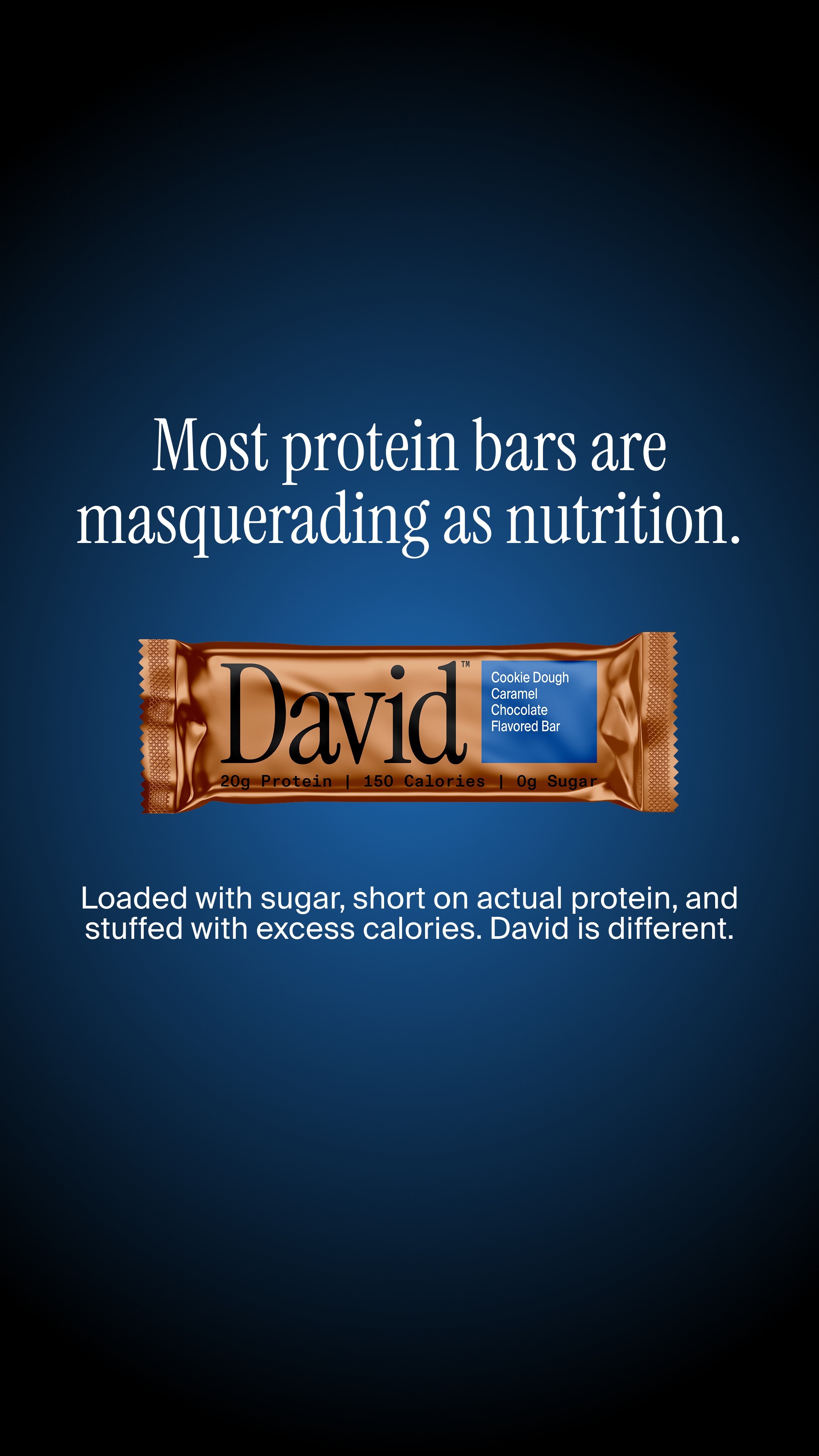 David Protein Facebook ad