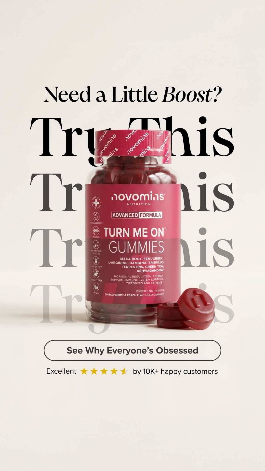 Novomins Nutrition Facebook ad