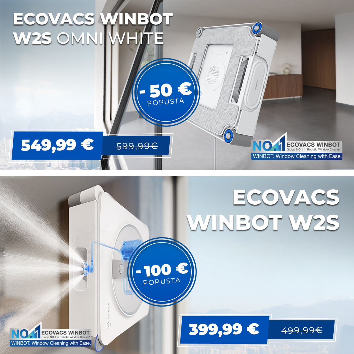 Ecovacs Slovenija Facebook ad from May 10, 2026