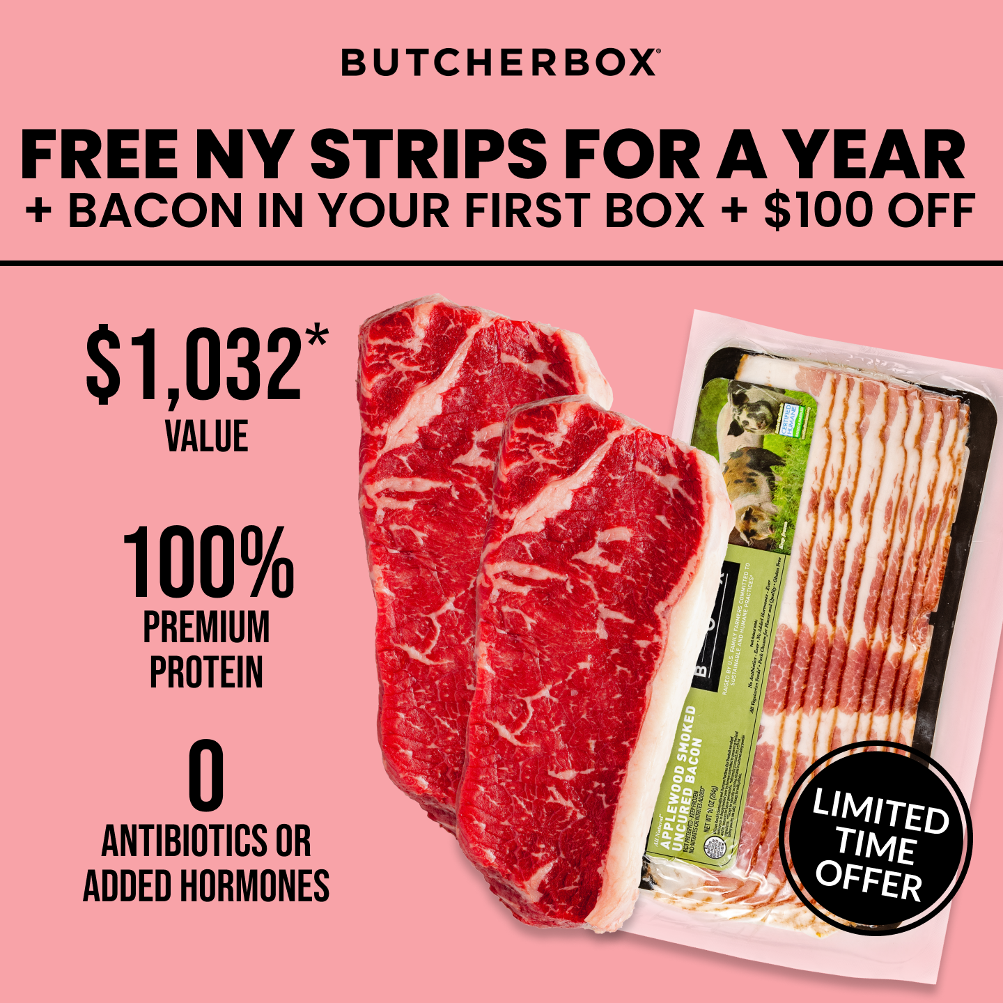 ButcherBox Facebook ad