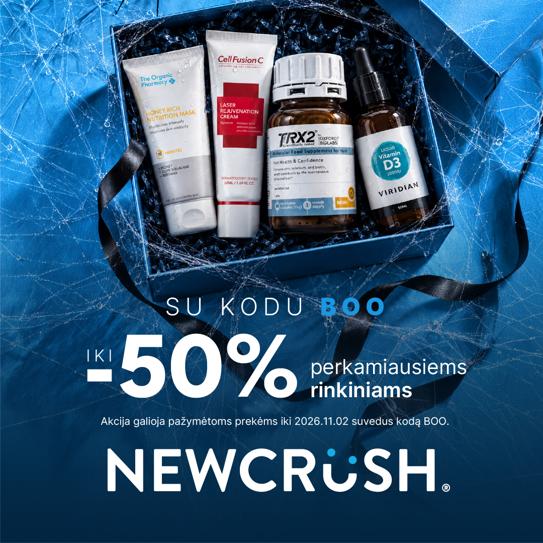 Newcrush Facebook ad: Iki 50% nuolaida su kodu BOO