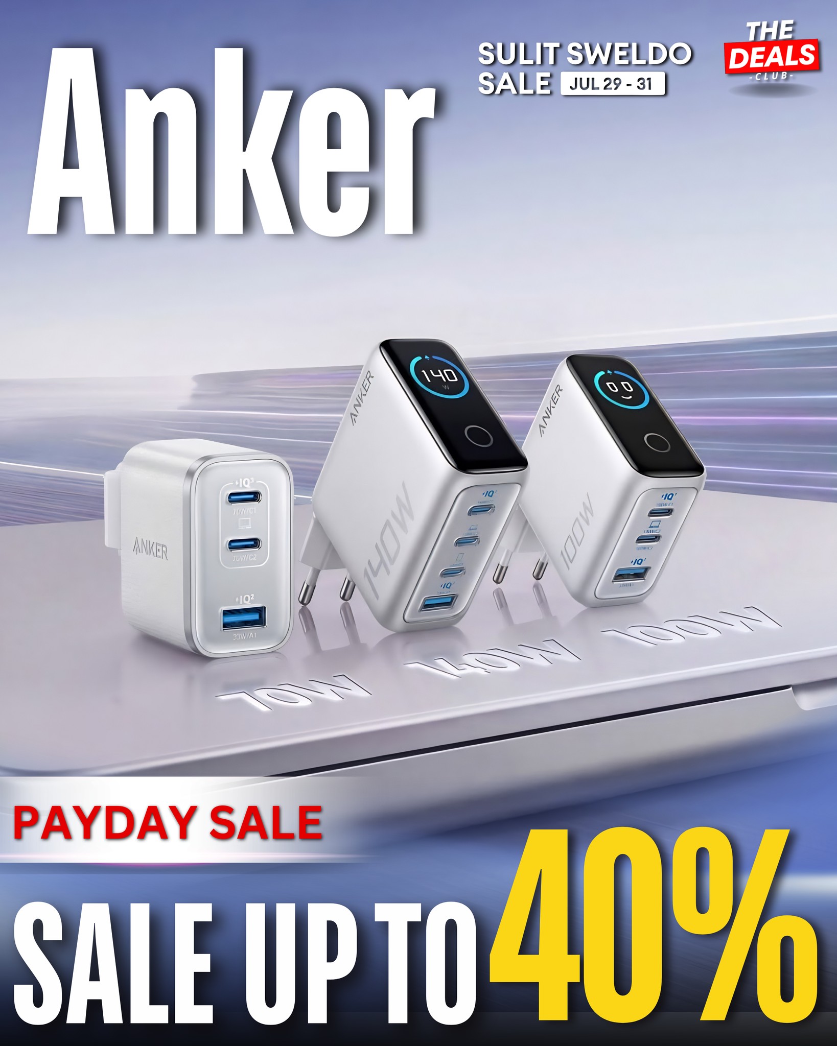 The Deals Club Facebook ad: Anker Payday Sale!