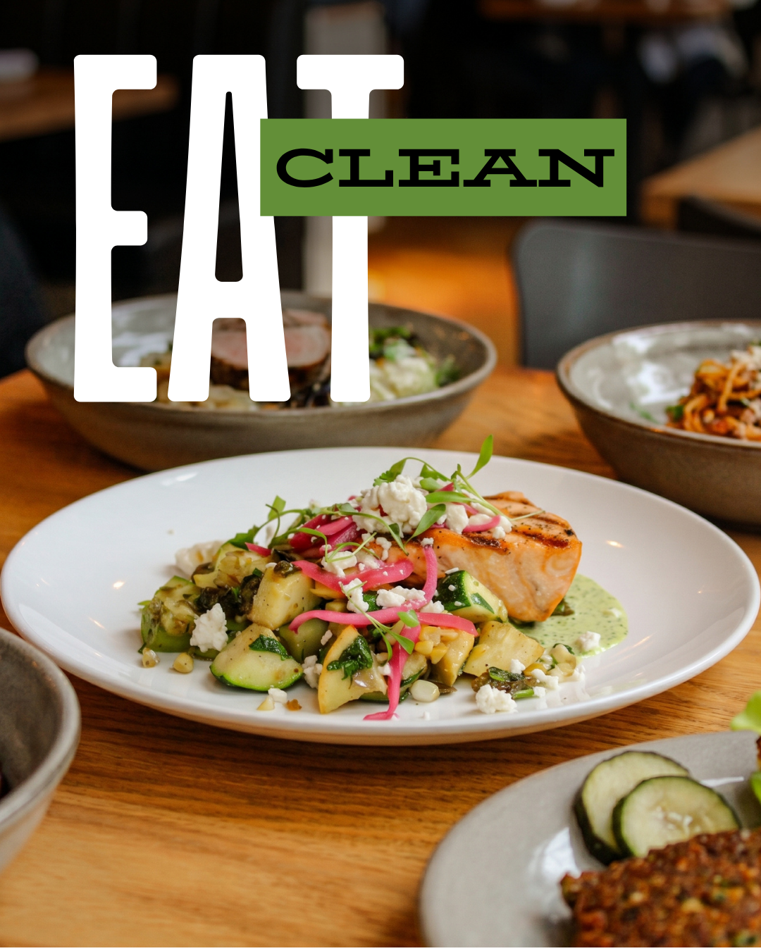 Mill Valley Kitchen Facebook ad: Eat clean. Drink well.