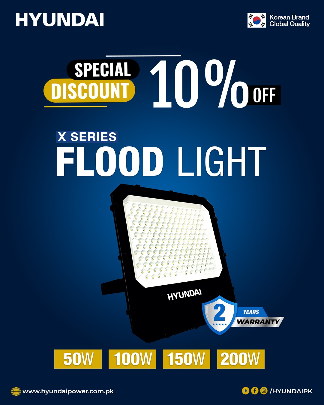 Hyundai Pakistan Facebook ad: Power Up Your Space with Hyundai K Series…