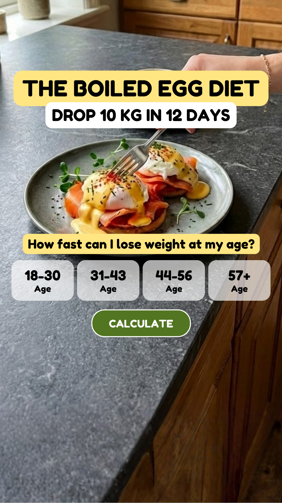 Keto 10-day Challenge Facebook ad: Transform in 10 Days