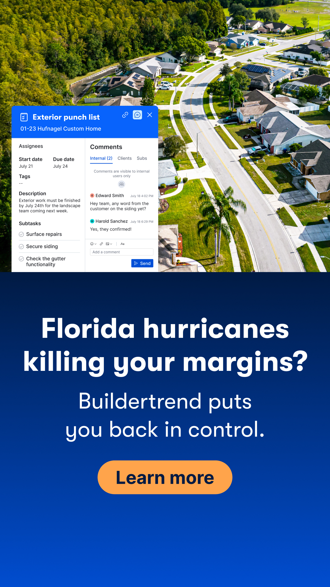 Buildertrend Facebook ad