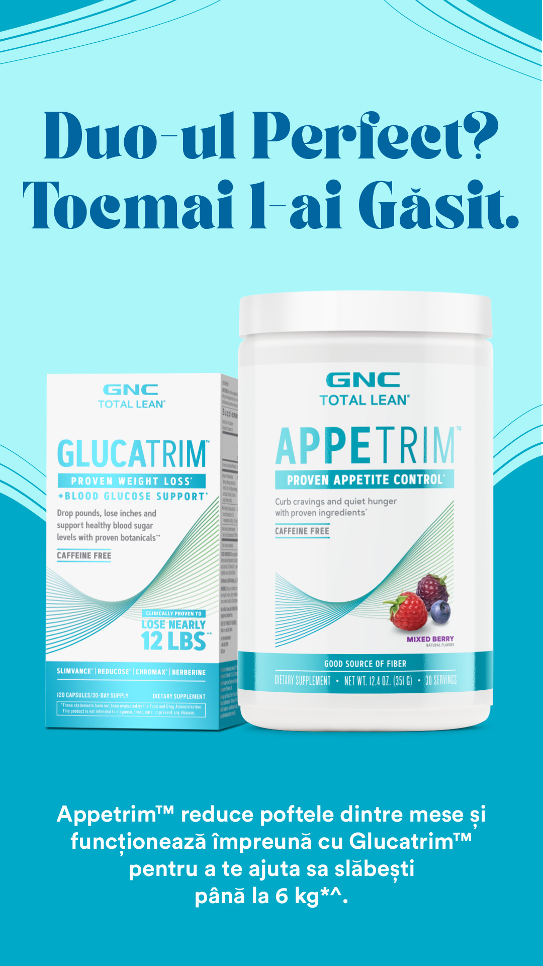 GNC Romania Facebook ad