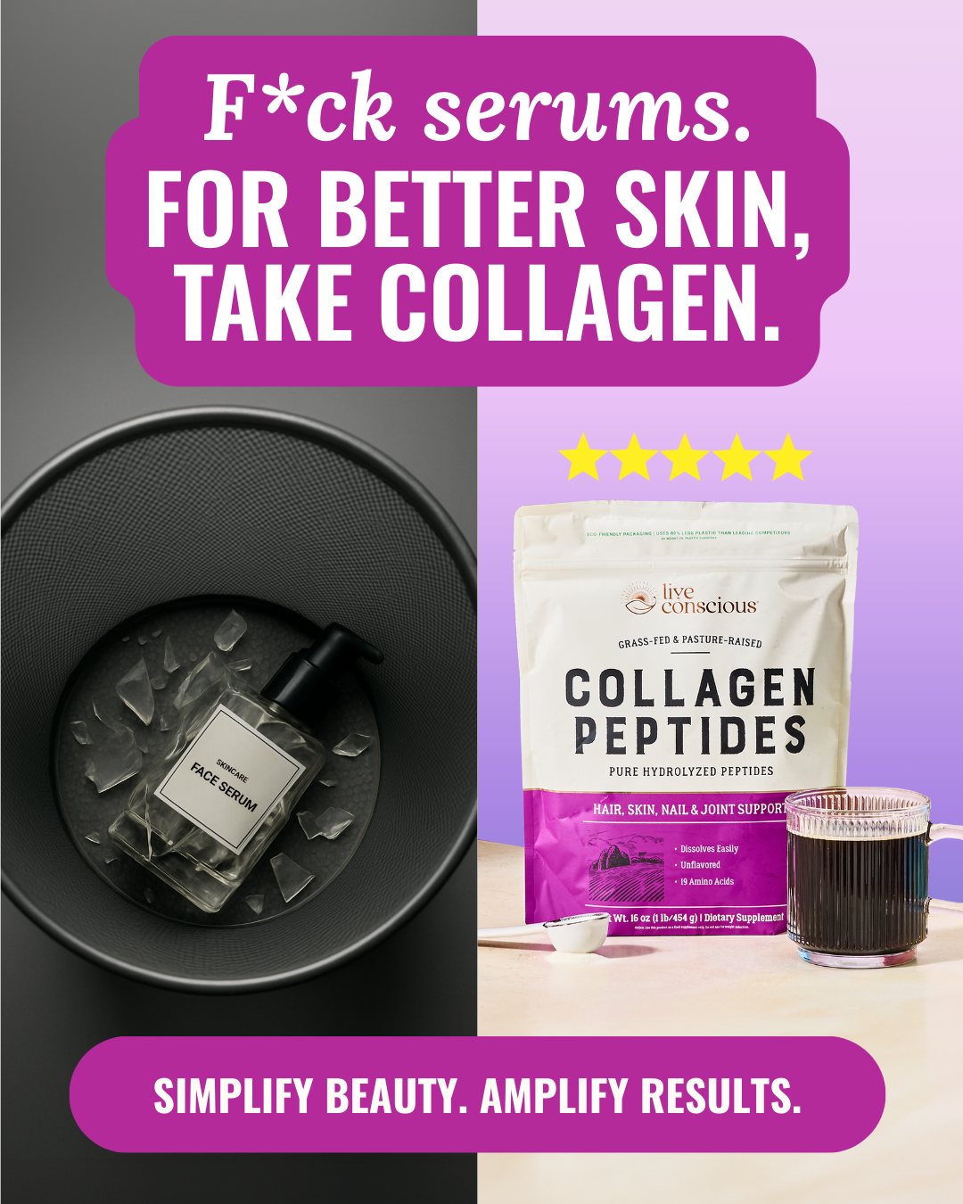 Live Conscious Facebook ad
