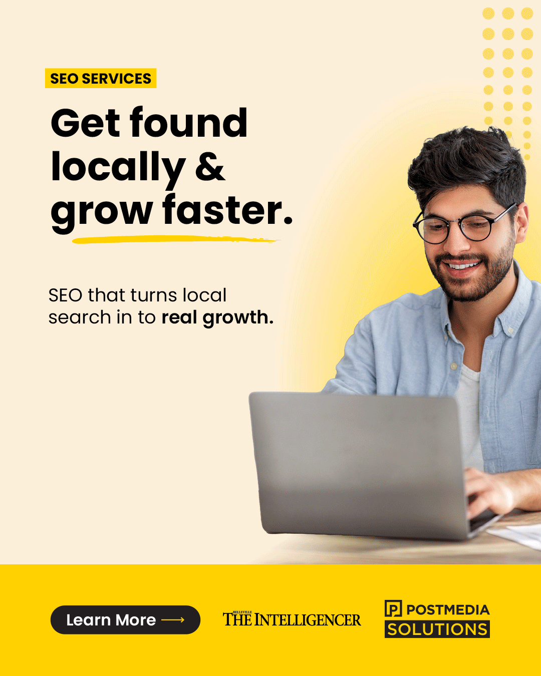 Postmedia Solutions Facebook ad from May 18, 2026