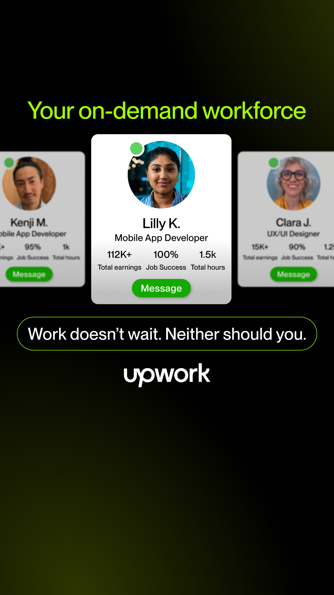Upwork Facebook ad
