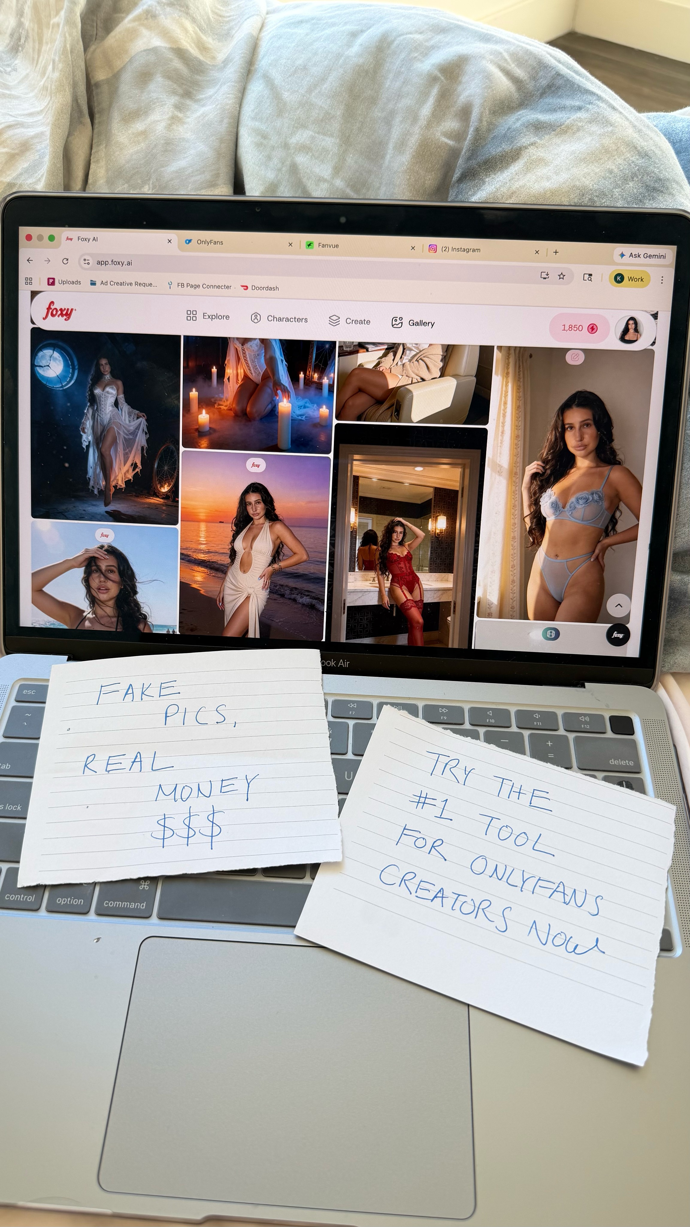 Foxy.ai Facebook ad