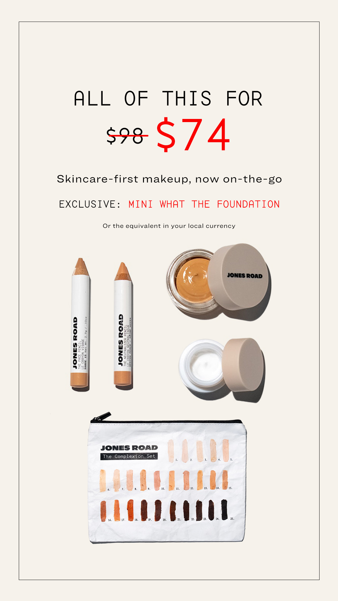 Jones Road Beauty Facebook ad
