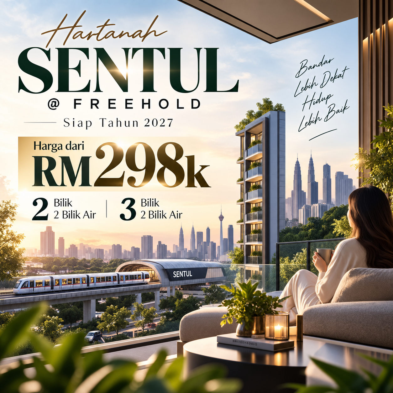 Rumah Madani 1.0 Facebook ad: Siap 2027 + Cash Back RM87K