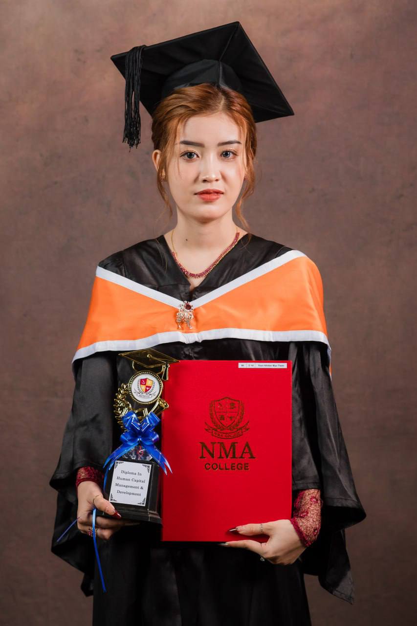 NMA College - E Learning Suite Facebook ad: အိပ်မက်တစ်ခု ပြီးမြောက်သွားတဲ့နေ့လေးကြိုးစားခဲ့တဲ့…