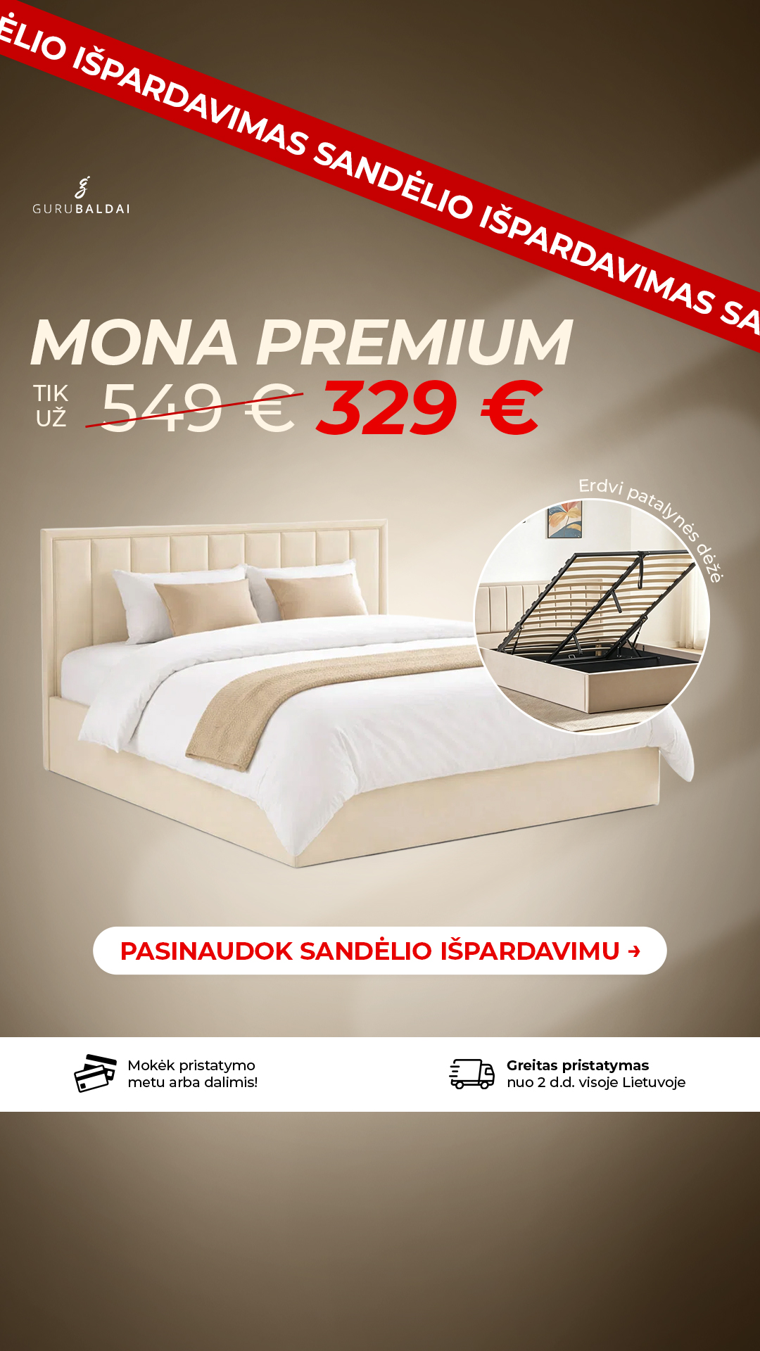 GuruBaldai.lt Facebook ad