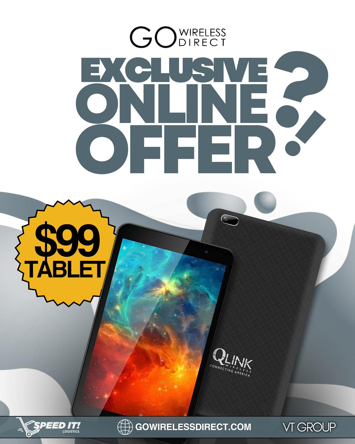 GO Wireless Direct LTD. Facebook ad: Shop smarter online with Go Wireless Direct