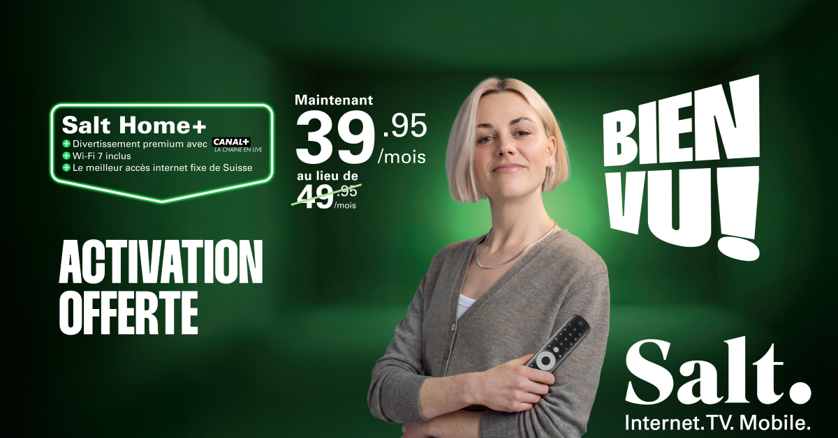 Salt Mobile Facebook ad: Internet - TV