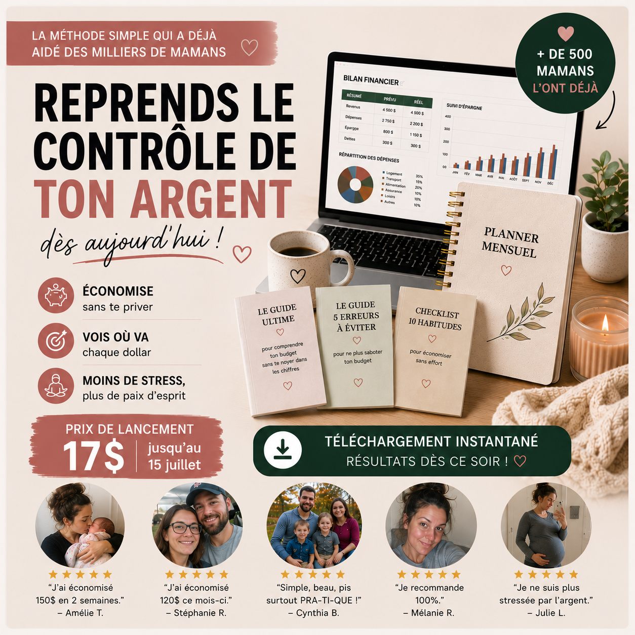 Budget Familial Facile Facebook ad: Fini le stress d'argent