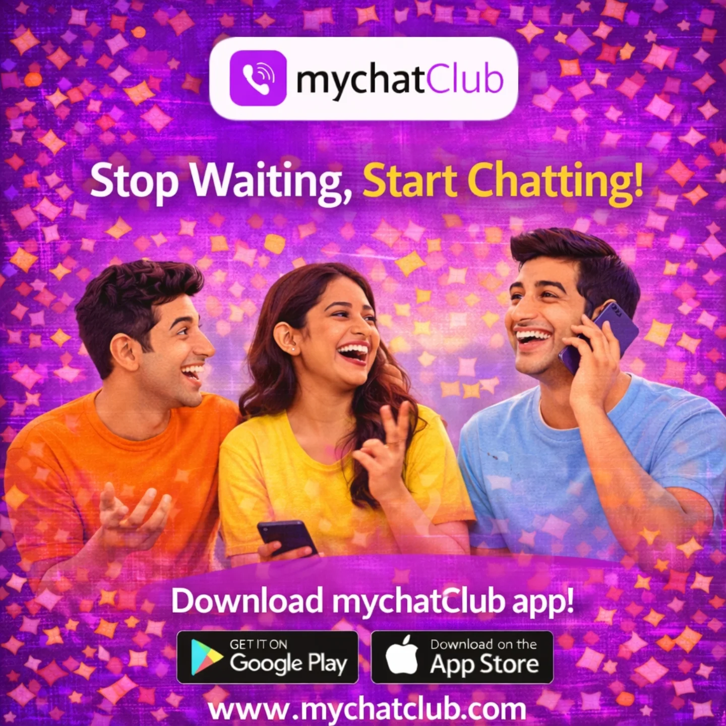 Connect Now Facebook ad: Dosti karo bina kisi fikar ke! mychatClub par aapko milte…