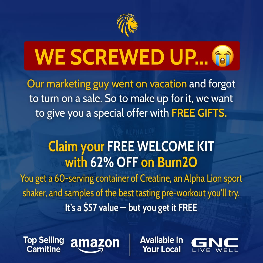 Alpha Lion Facebook ad