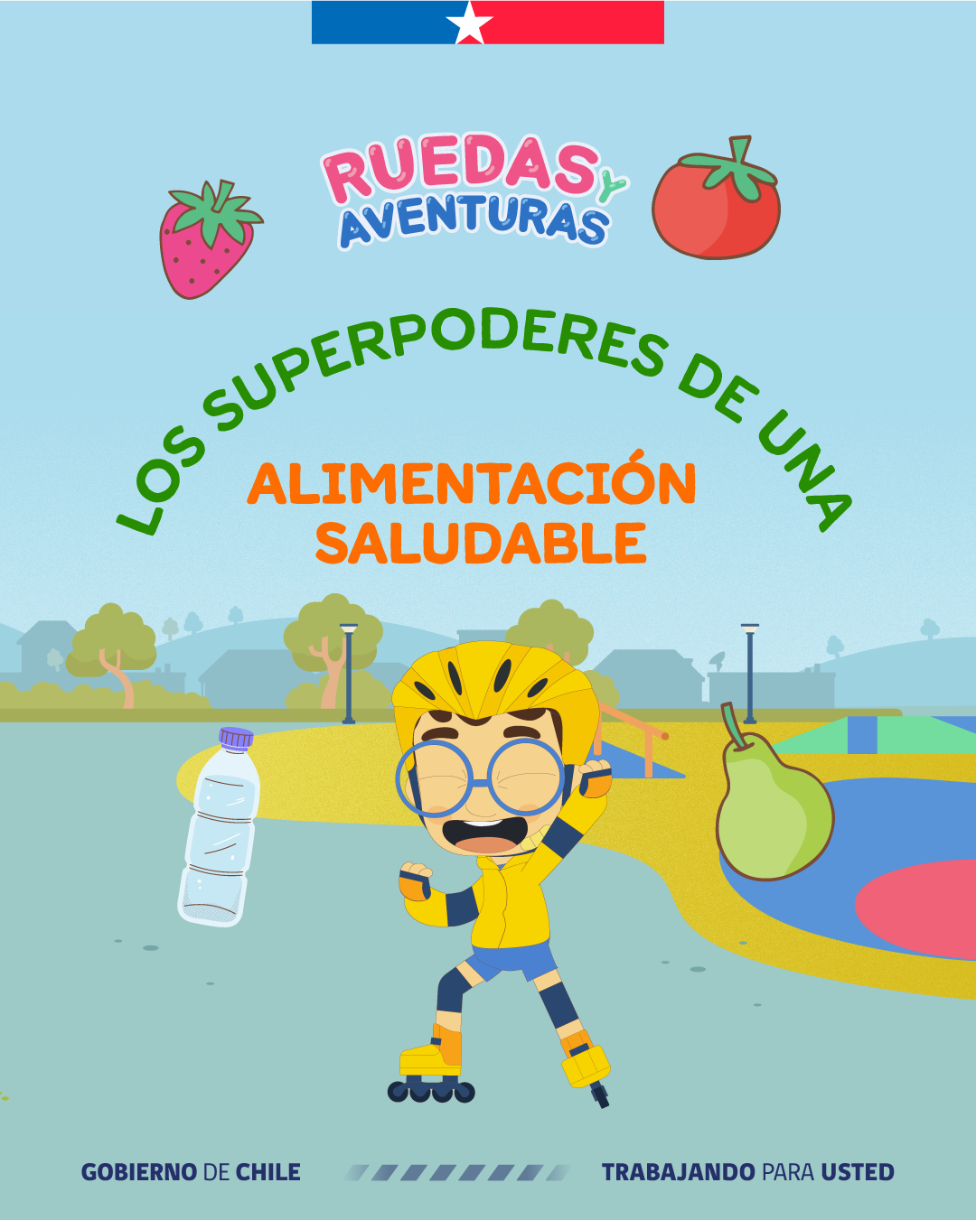 Seremi Salud Araucanía Facebook ad: ¡Los hábitos saludables se aprenden desde pequeños!