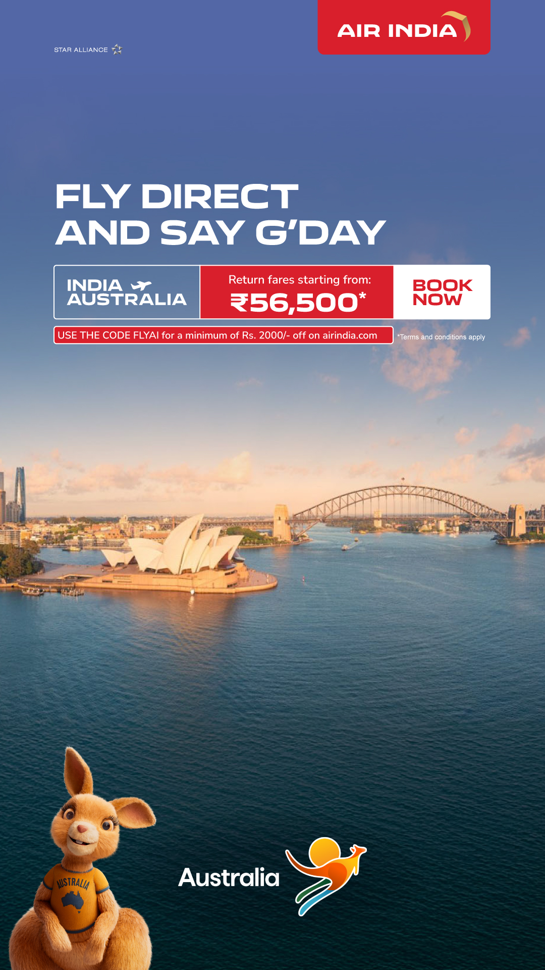 Air India Facebook ad