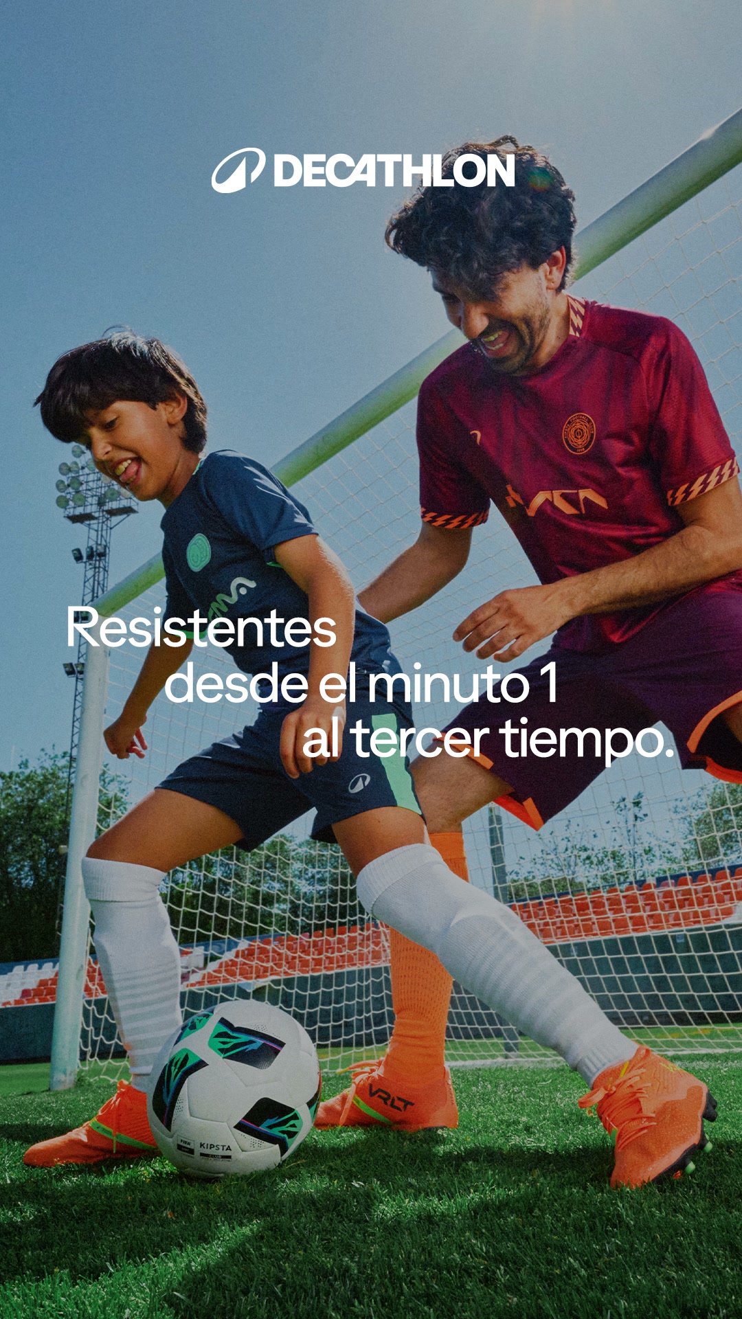 Decathlon España Facebook ad: Botas de fútbol niño con cordones Viralto III FG Coral |…