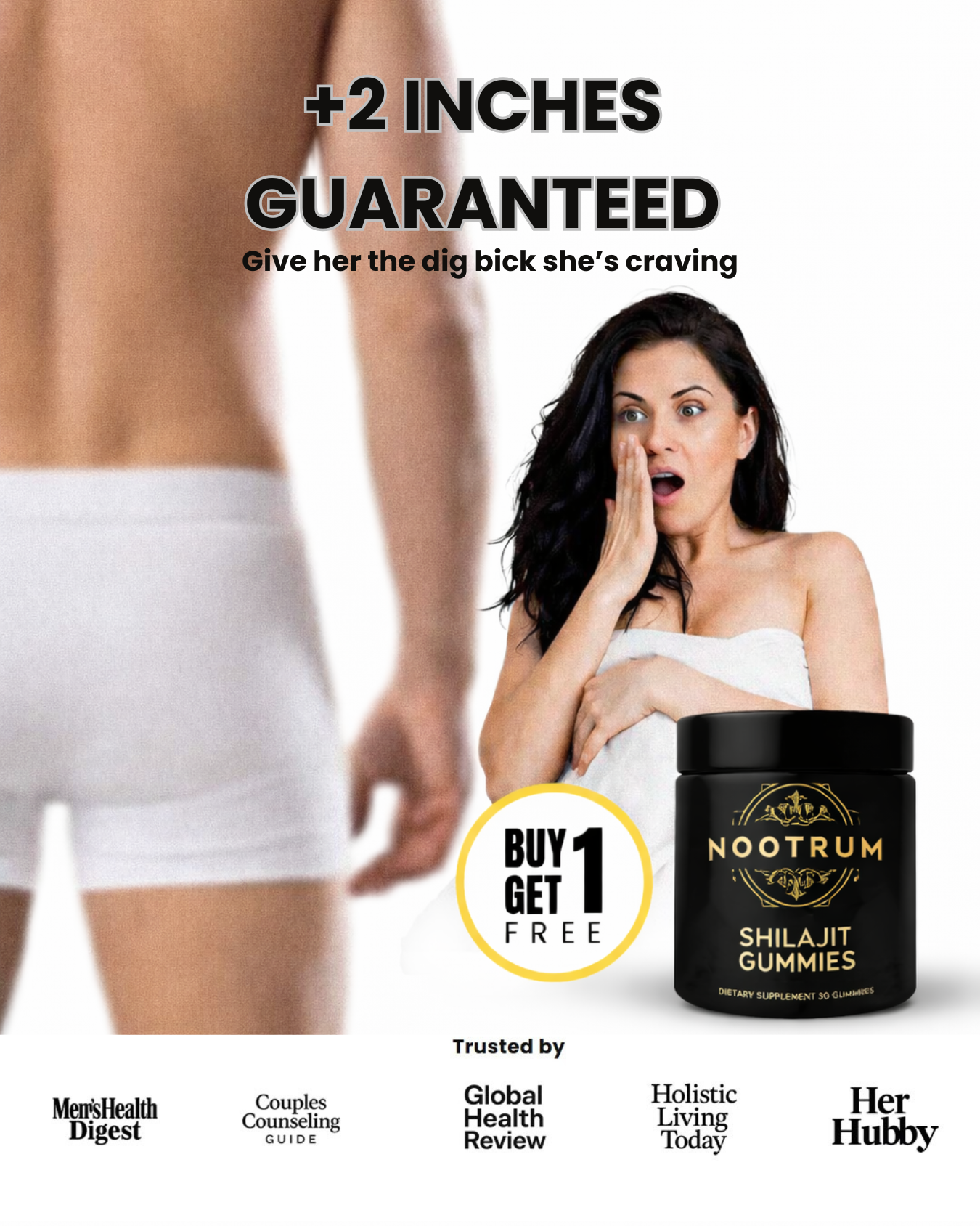 Nootrum Supplements Facebook ad: BUY 1 GET 1 FREE - ENDS MIDNIGHT