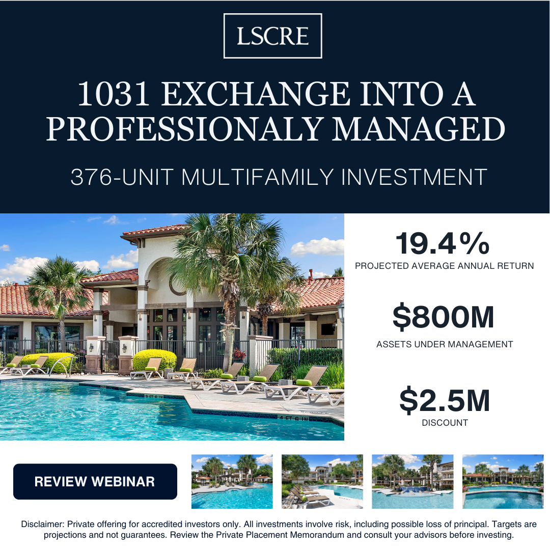 LSCRE Facebook ad: A fully managed 1031 exchange designed for the hands-off…