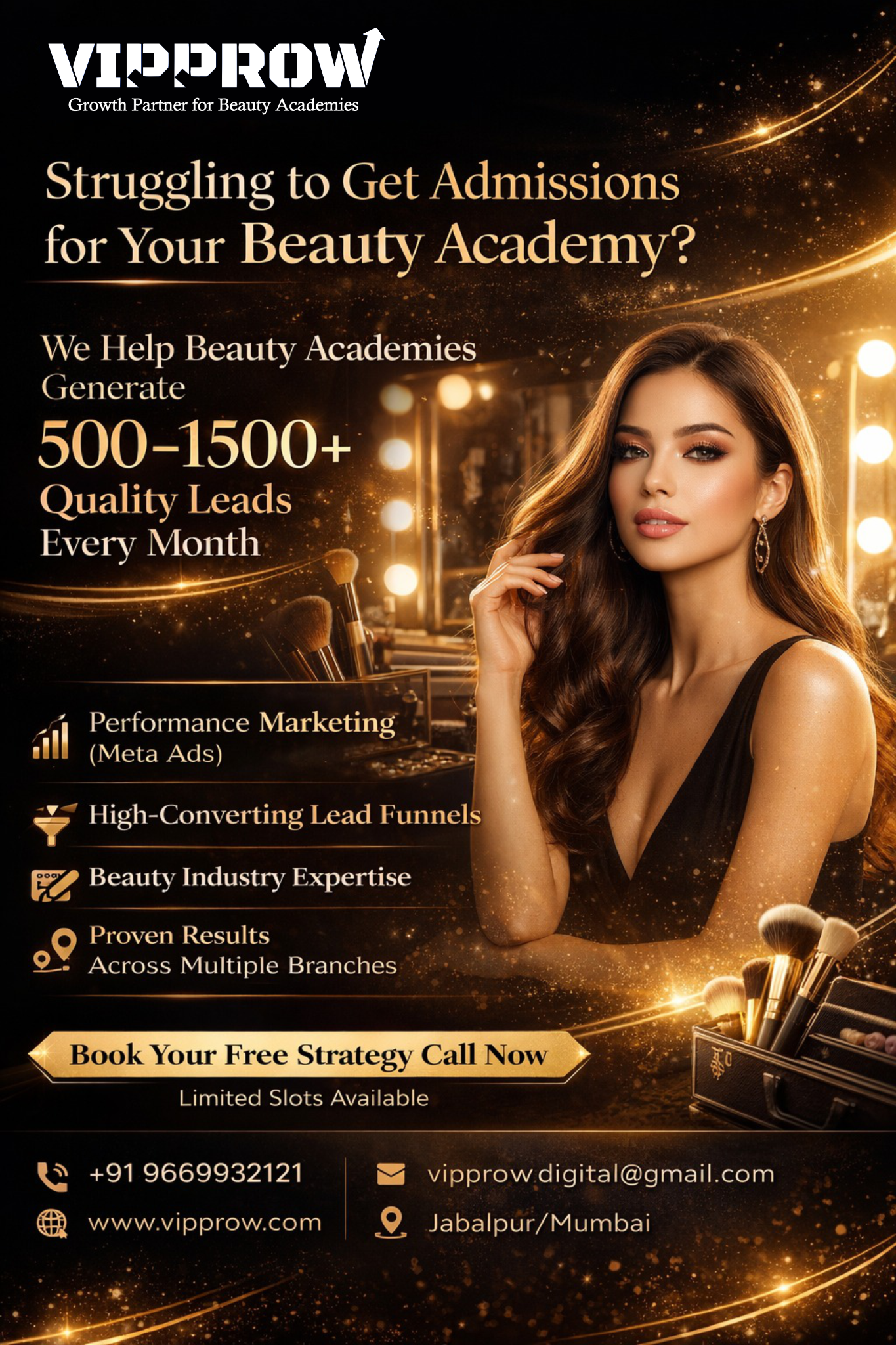 Vipprow Facebook ad from Mar 23, 2026