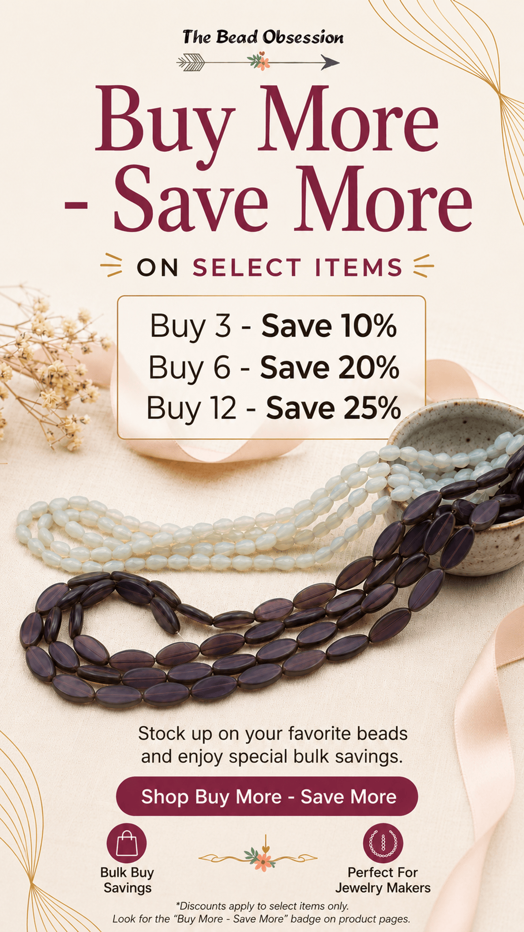 The Bead Obsession Facebook ad