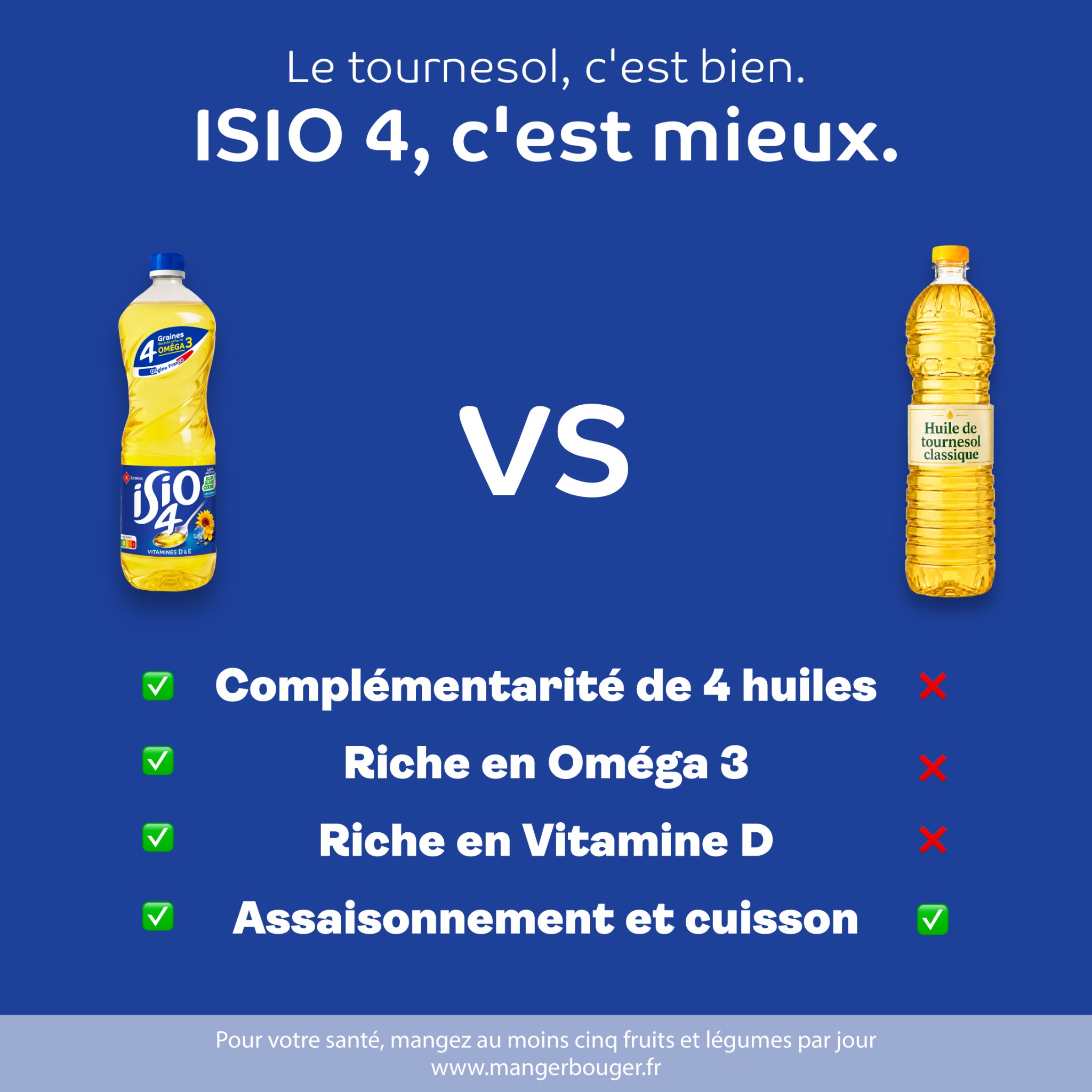 ISIO 4 Facebook ad: Huile de tournesol ISIO4