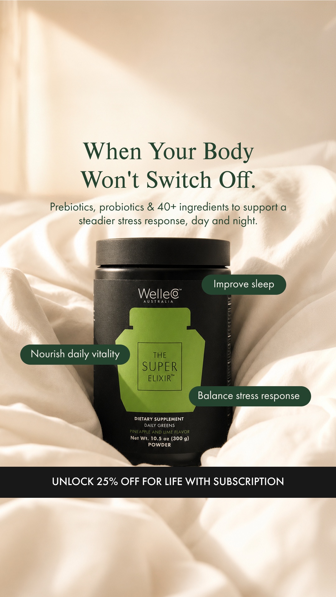 WelleCo Facebook ad