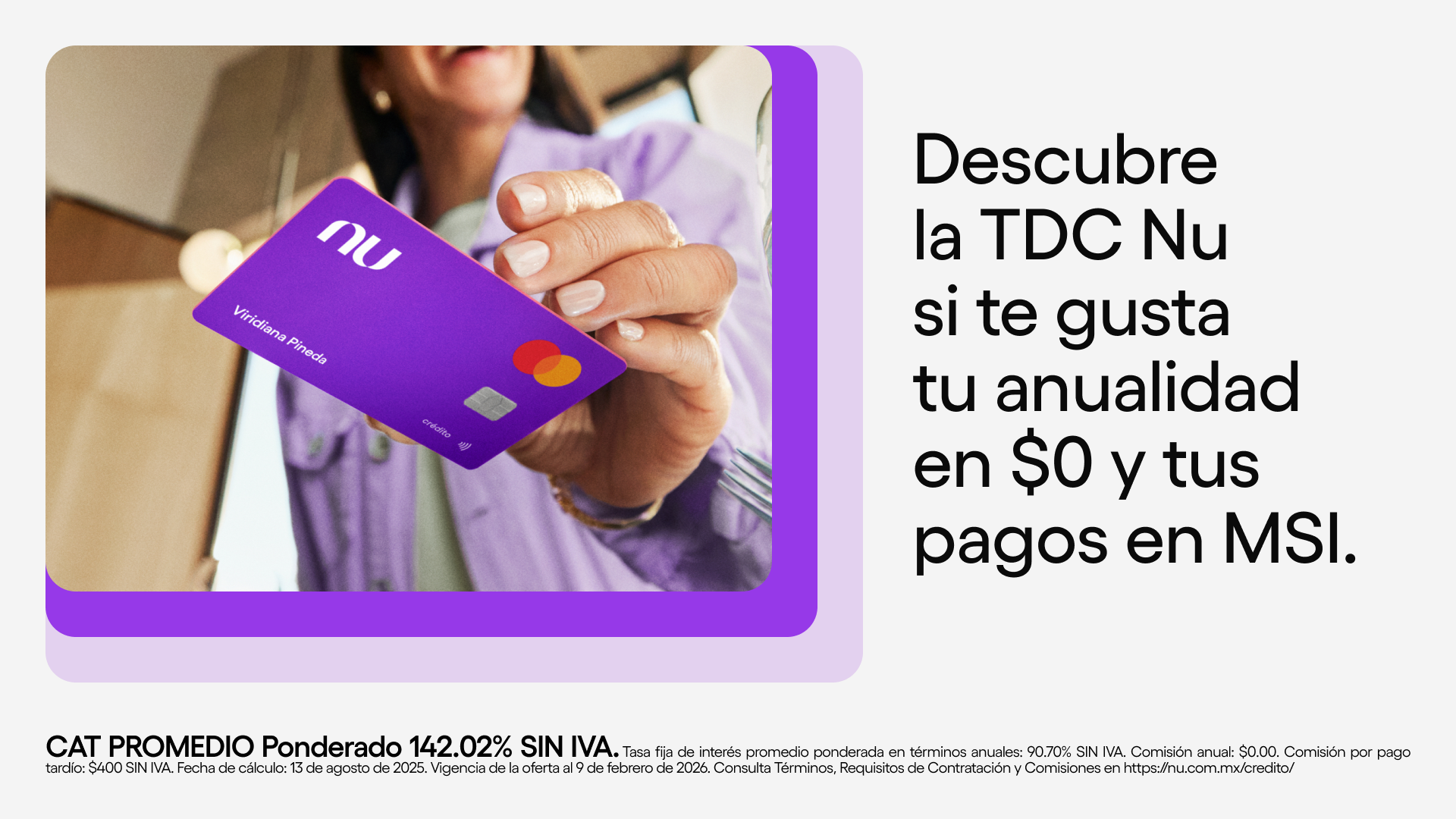 Nu México Facebook ad