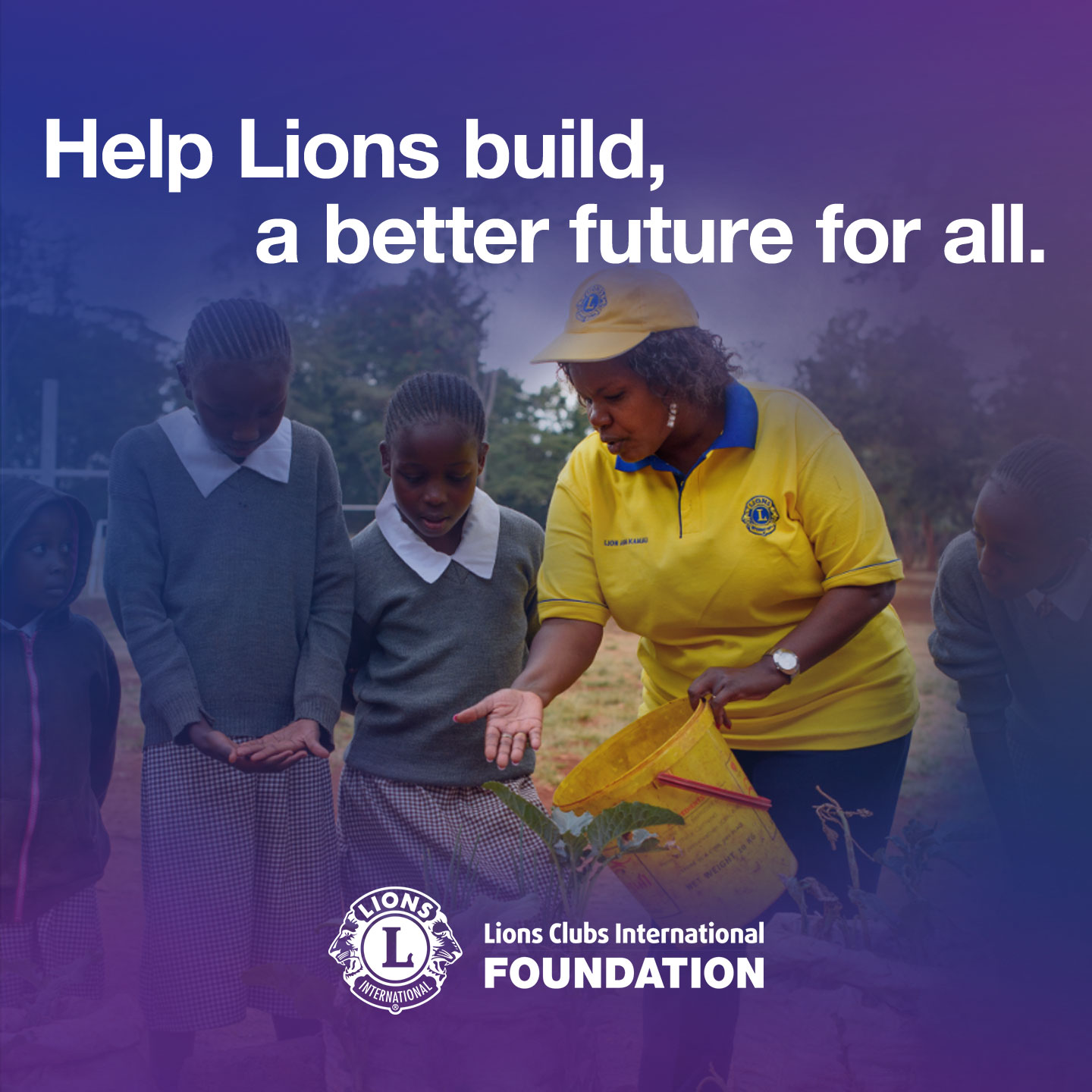 Lions Clubs International Foundation Facebook ad: Lions are changing the world by improving health…