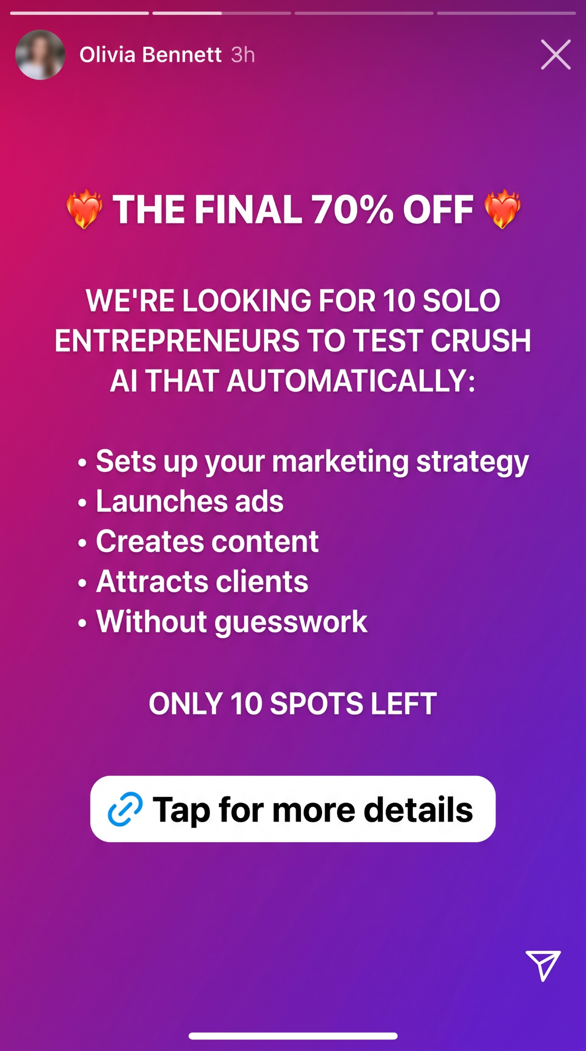 trycrush.ai Facebook ad