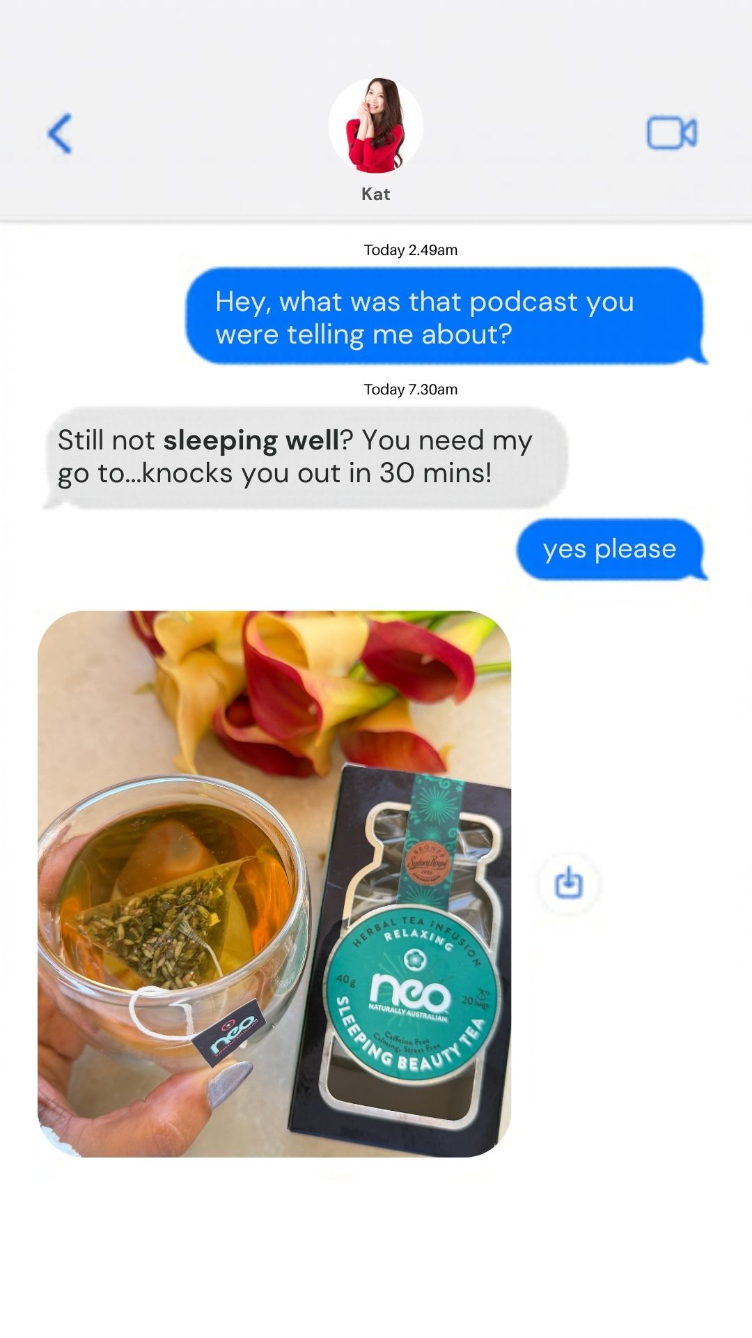 Neo Naturally Australian Facebook ad