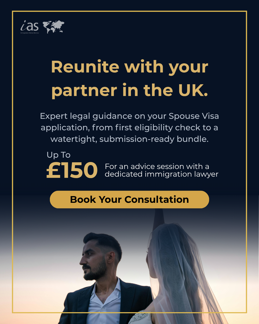 IASimmigration Facebook ad: Apply for your UK spouse visa today