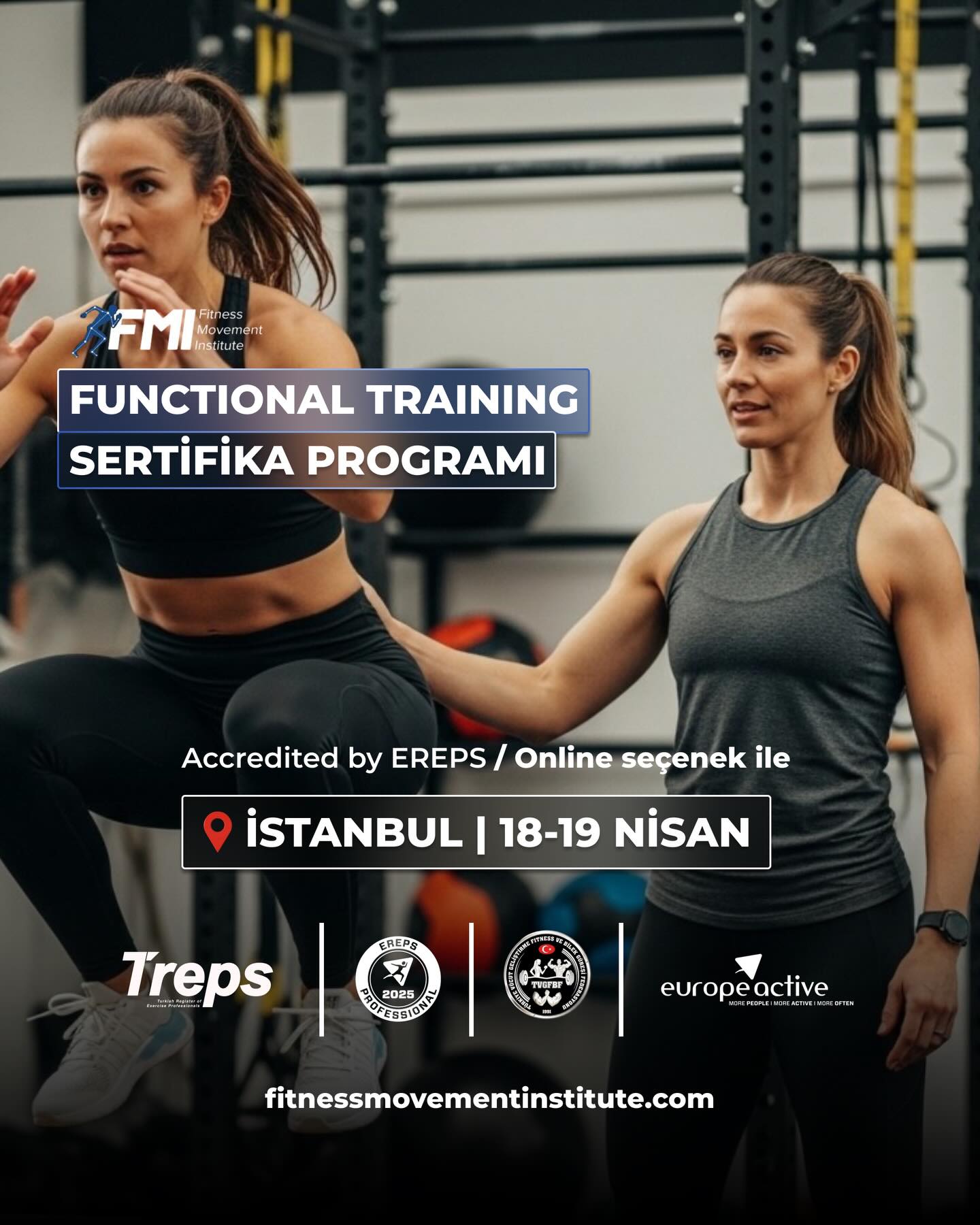 FMI Fitness Movement Institute Facebook ad: FUNCTIONAL TRAINING