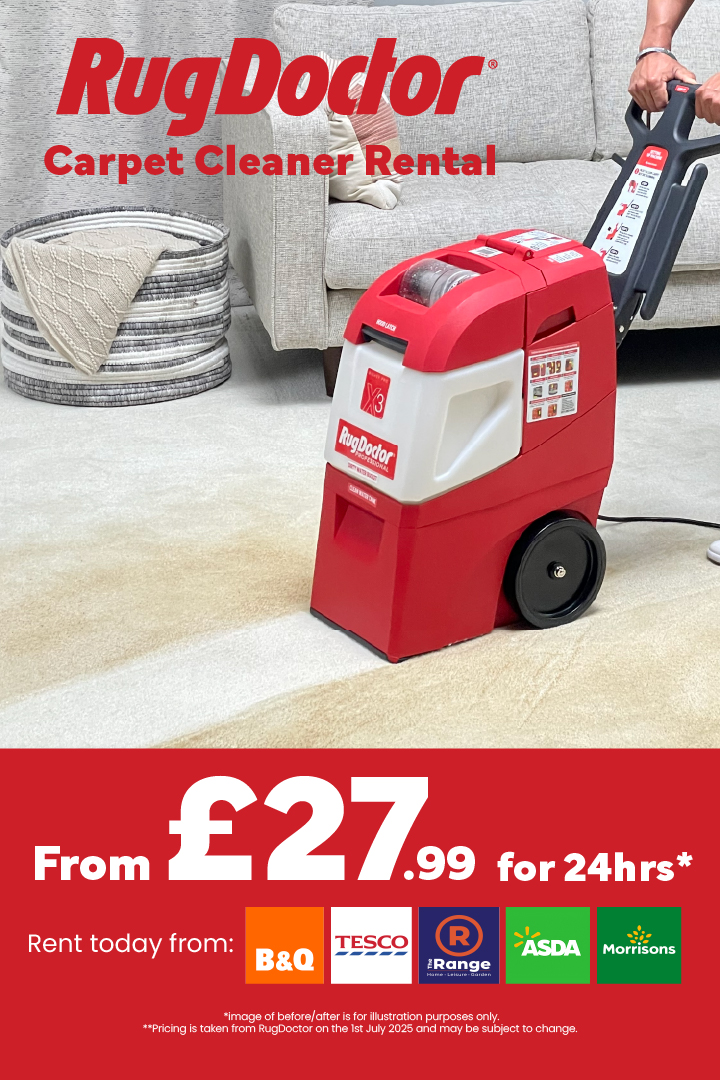 Rug Doctor UK Facebook ad from May 15, 2026