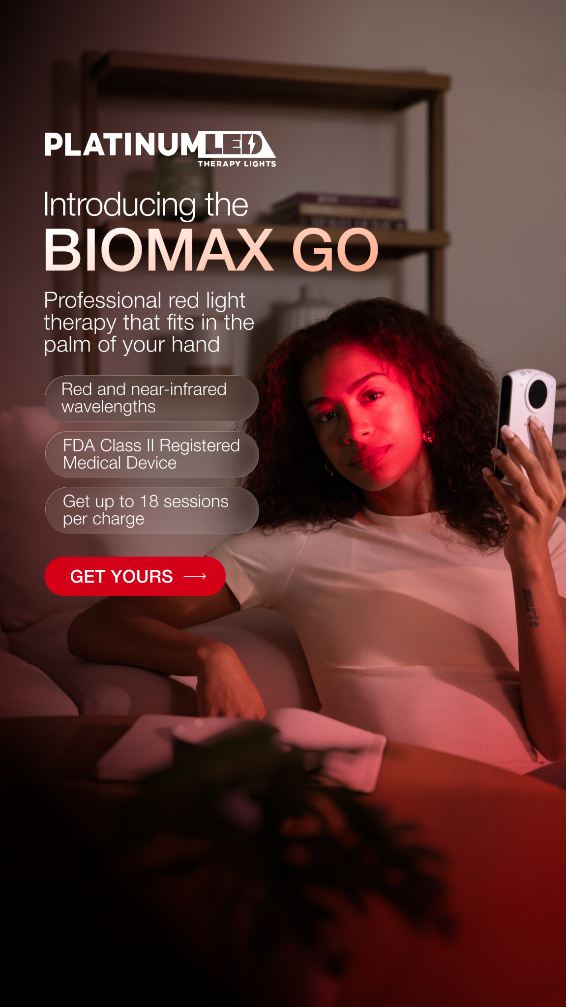 Platinum LED Therapy Lights Facebook ad