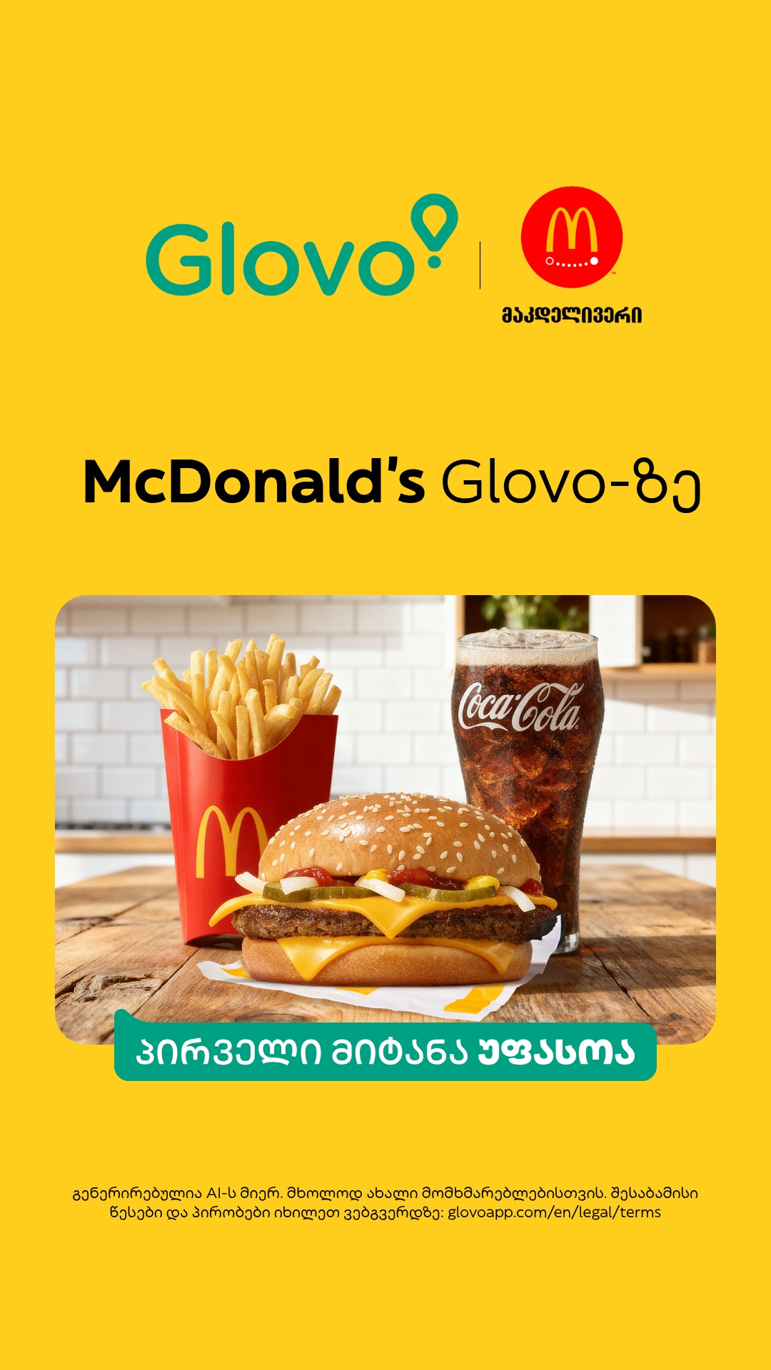 Glovo Facebook ad